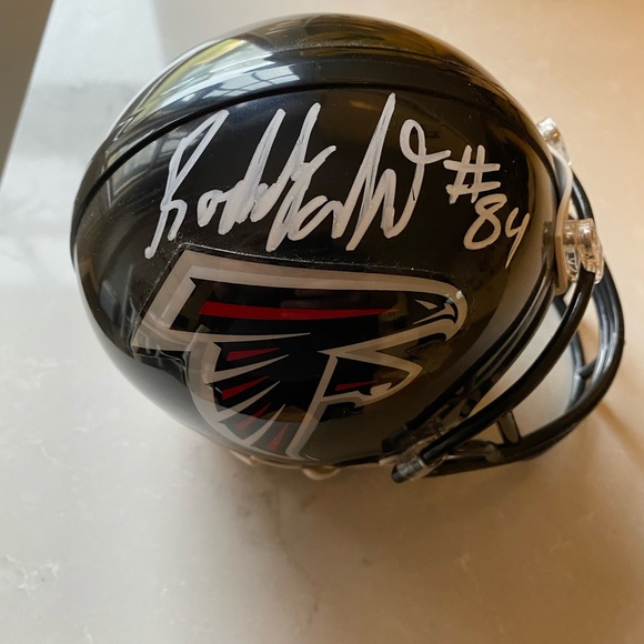 Falcons Roddy White Signed Mini Helmet - Picture 3 of 8